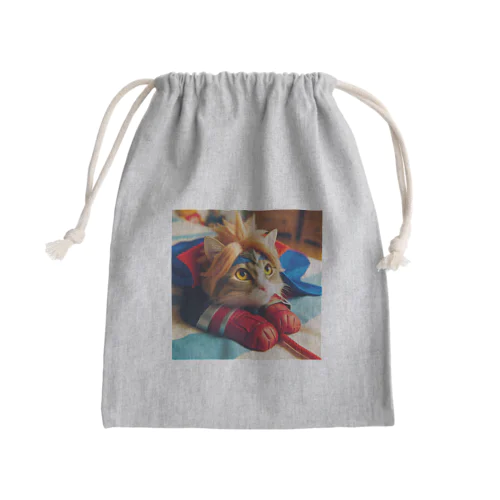 コスプレデビューする猫 Mini Drawstring Bag