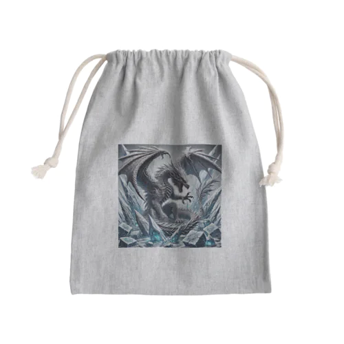 氷とドラゴン Mini Drawstring Bag