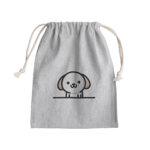 もふもふワンコ Mini Drawstring Bag