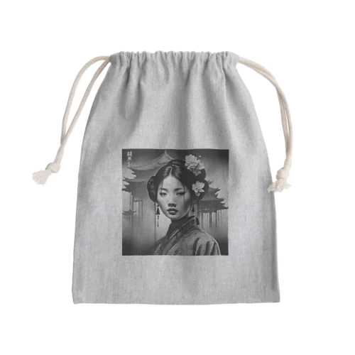 日本文化 Mini Drawstring Bag