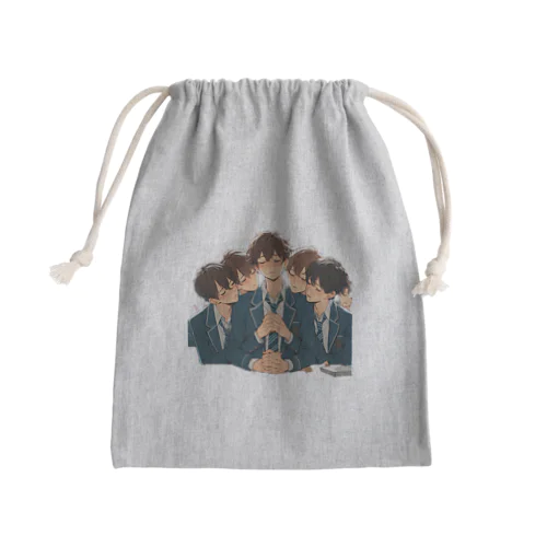 男の子　中学1年生　ラブ？ Mini Drawstring Bag