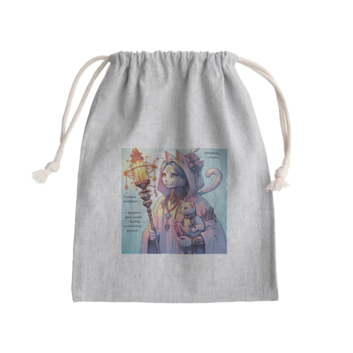 猫の錬金術師（メス） Mini Drawstring Bag