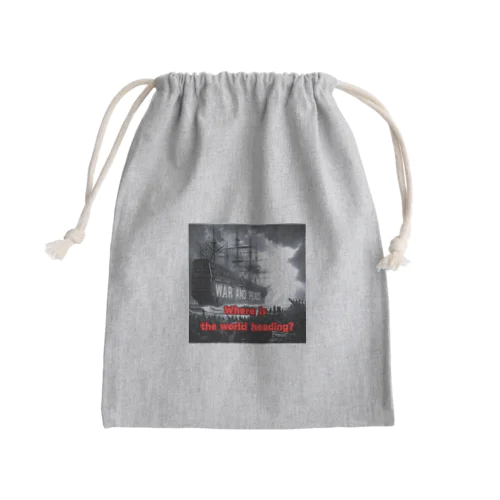 Where is the world heading? Mini Drawstring Bag