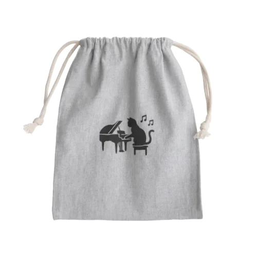 ねこのシルエット 06 Mini Drawstring Bag