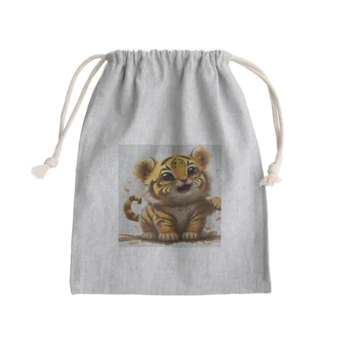 金色の虎 Mini Drawstring Bag