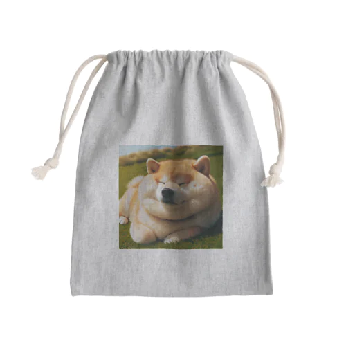 くつろぎすぎた柴犬 Mini Drawstring Bag