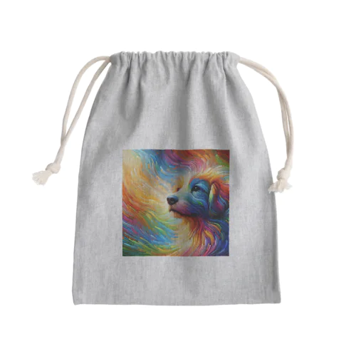 虹色犬 Mini Drawstring Bag