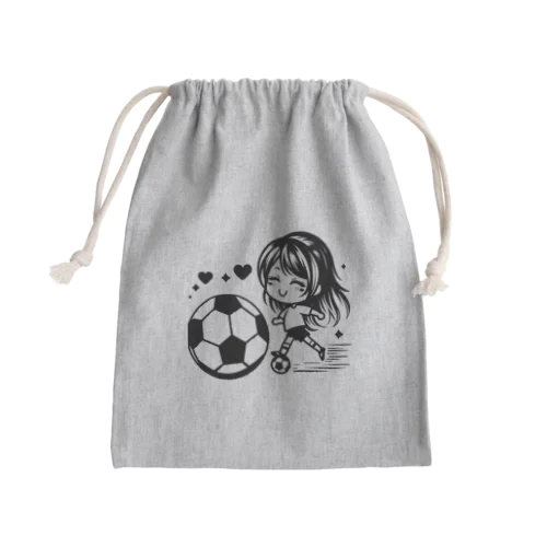 女の子サッカー きんちゃく