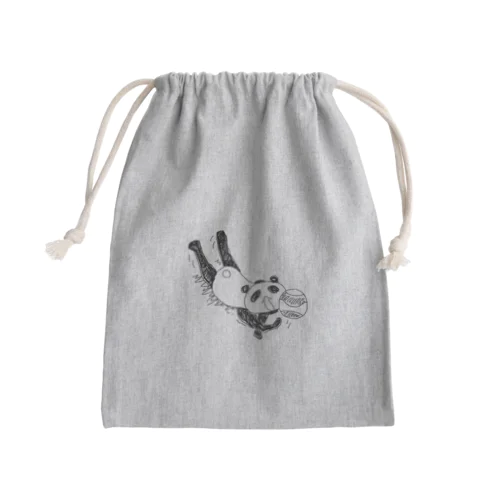 パンダ_スポーツ_ビーチバレーボール Mini Drawstring Bag