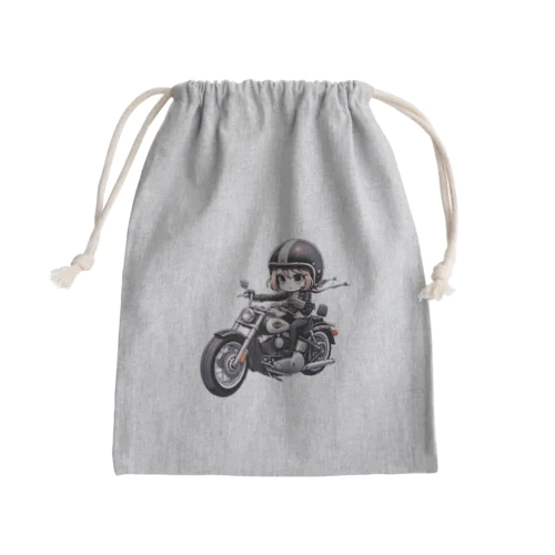 バイク女子 05 Mini Drawstring Bag