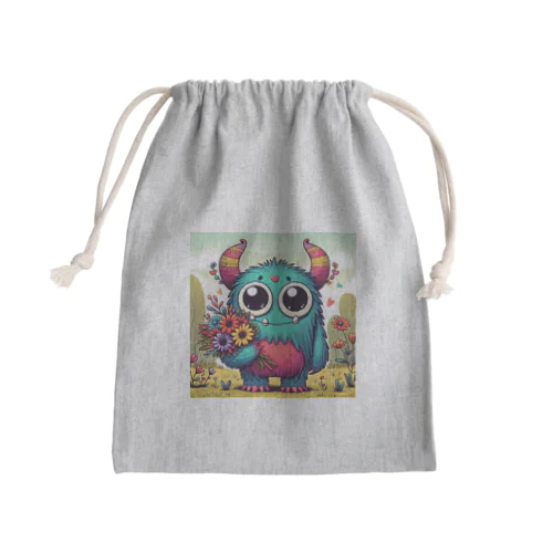 ファンタジーモンスターの花束マジック Mini Drawstring Bag