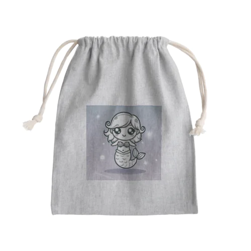 マーメイドのちびキャラ Mini Drawstring Bag