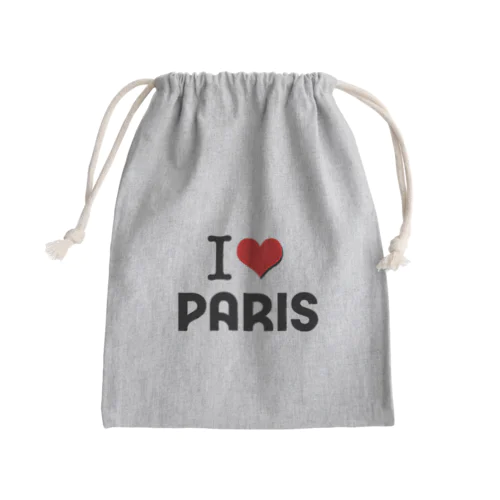 I LOVE　PARIS　PARIS2024　パリ きんちゃく