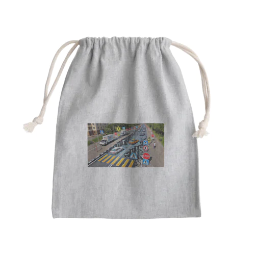 事故のない未来へ Mini Drawstring Bag