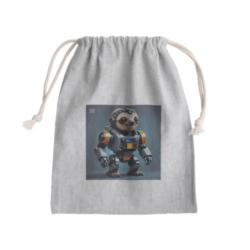 ロボットナマケモノ Mini Drawstring Bag