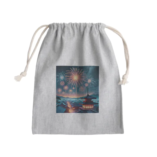 癒しの夏夜花火 Mini Drawstring Bag