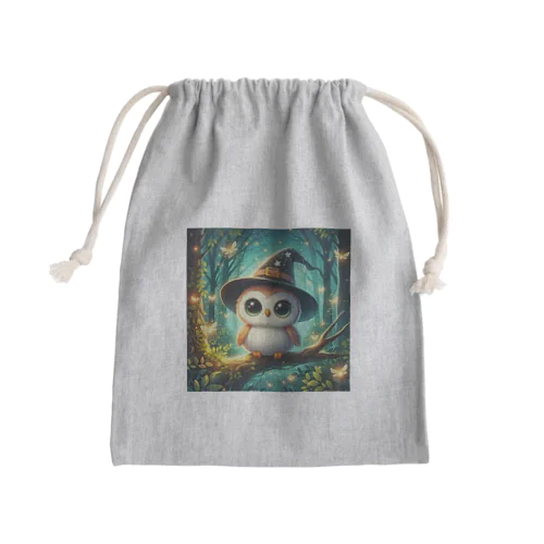 森の魔法使いフクロウくん Mini Drawstring Bag