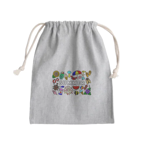 GO！GO！SUMMER！ Mini Drawstring Bag