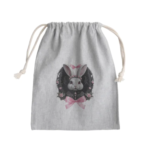 ゴシックうさぎ🐇 Mini Drawstring Bag