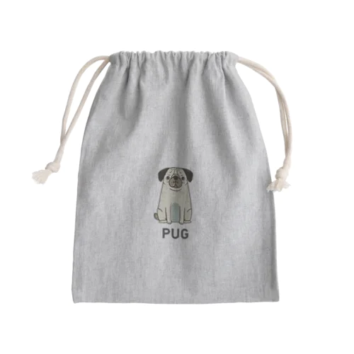 お座りぱぐ Mini Drawstring Bag