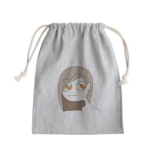 インドア・ダウナーガール Mini Drawstring Bag