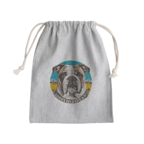 ブルドック Mini Drawstring Bag