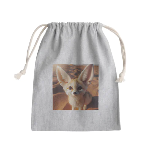 キツネ Mini Drawstring Bag