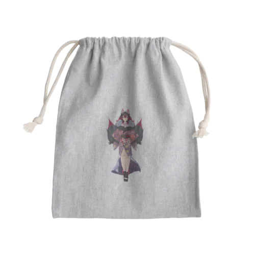 お狐 Mini Drawstring Bag