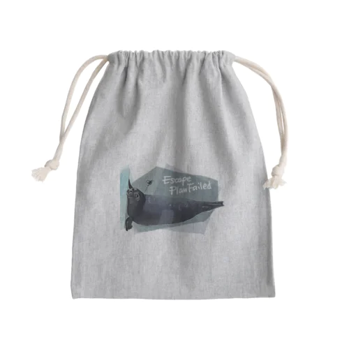 途方に暮れるアザラシ Mini Drawstring Bag