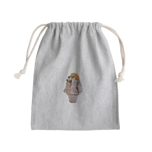 夏だけのかき氷さん Mini Drawstring Bag