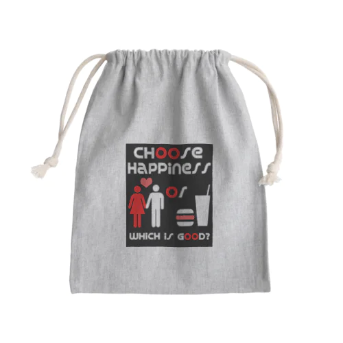 LOVE or APPETITE Mini Drawstring Bag