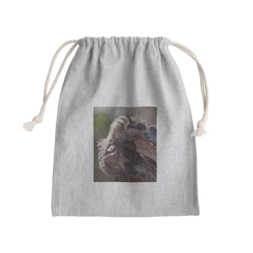 【サロベツのエゾシマリス】#心と体に栄養を Mini Drawstring Bag