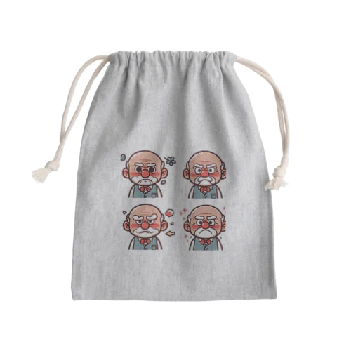 おじさんキャラ Mini Drawstring Bag