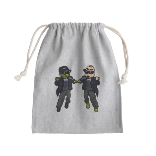 友情をテーマにした作品 Mini Drawstring Bag