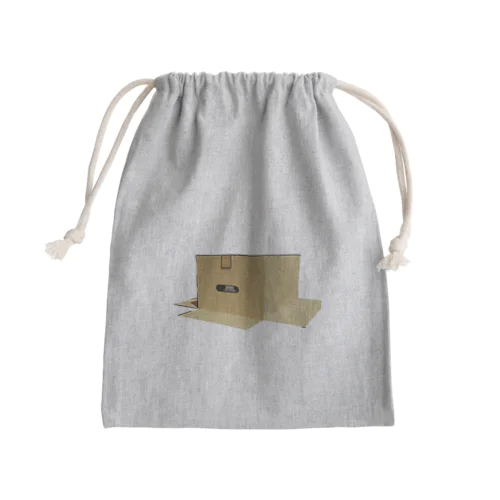 変な男くん 段ボールこもりver Mini Drawstring Bag