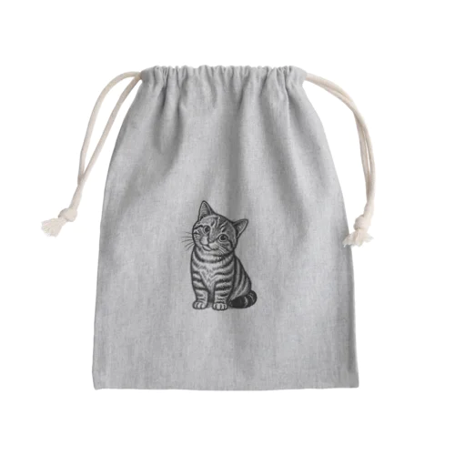 AI作画　猫ちゃん Mini Drawstring Bag