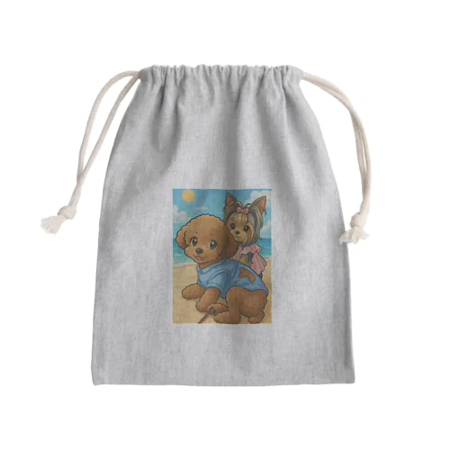 マロンとショコラの休日リゾート Mini Drawstring Bag