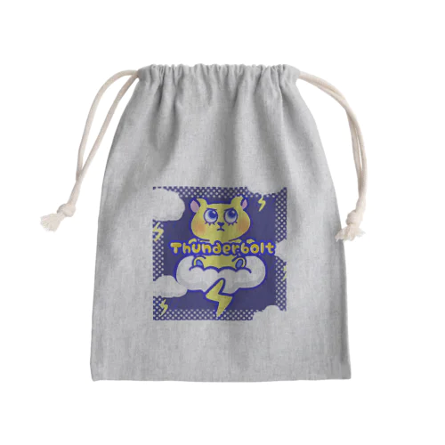 お天気くまちゃんず。雷 Mini Drawstring Bag