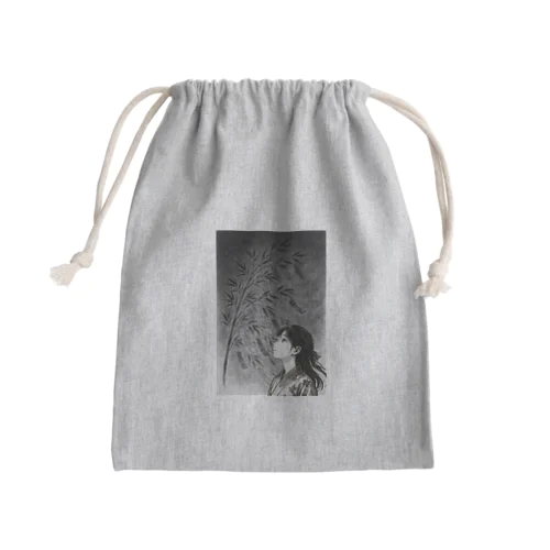 星に願いを、心に灯を-墨のしらべ- Mini Drawstring Bag