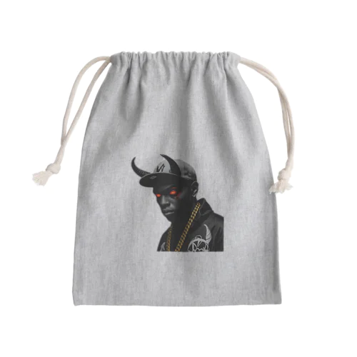 何者かが乗り移ったようだ Mini Drawstring Bag