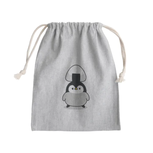 心くばりペンギン / おにぎりver. Mini Drawstring Bag