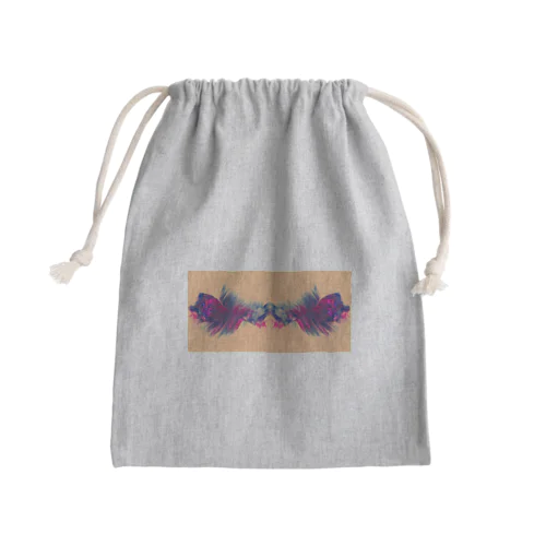 色彩の羽根 001 Mini Drawstring Bag