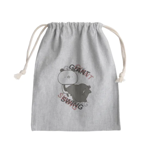 パンダVSネコ Mini Drawstring Bag