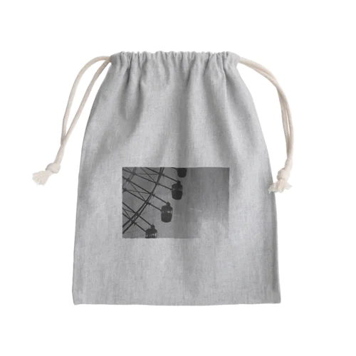 カンランシャ(白黒) Mini Drawstring Bag