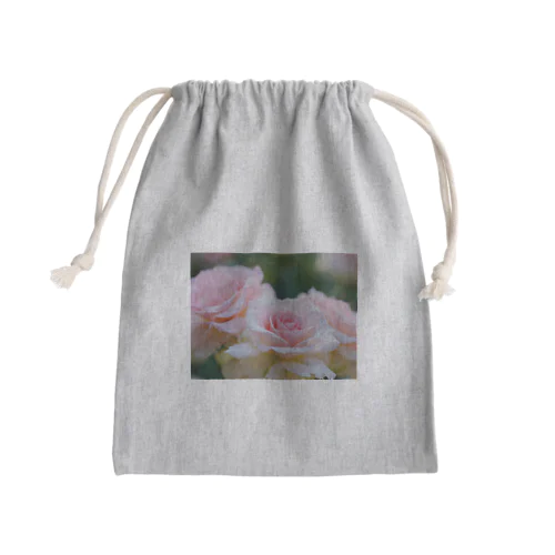薄ピンクのバラ Mini Drawstring Bag