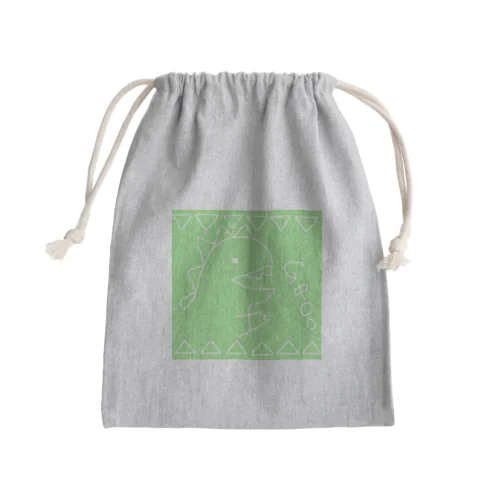 KAIJUU（グリーン） Mini Drawstring Bag