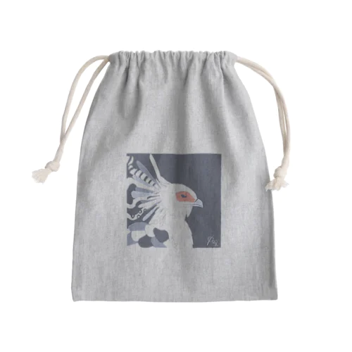 蛇喰鷲 ヘビクイワシ [ #珠鶏雑貨 ] Mini Drawstring Bag