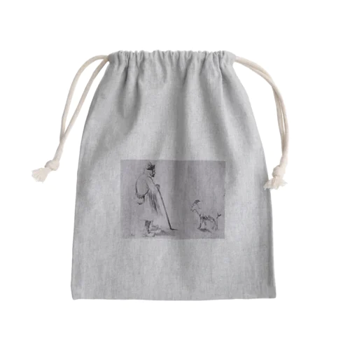 ゴッホ / 1862 /The Goat Herd / Vincent van Gogh Mini Drawstring Bag