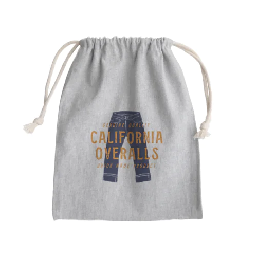 California Overalls Mini Drawstring Bag