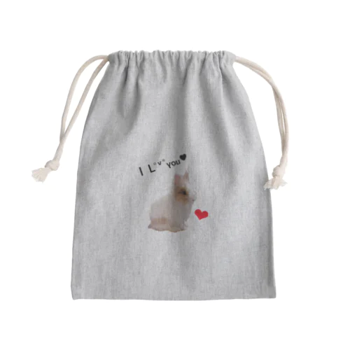 うさらぶ Mini Drawstring Bag